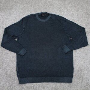 BOSS Hugo Boss Palmic Sweatshirt Mens Large Green Regular Fit‎ 100% Virgin Wool